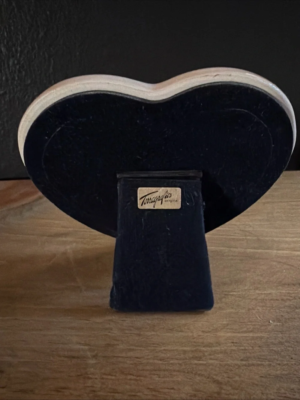 Vintage Terragrafics Ceramic Heart Picture Frame 1987 Floral Cottagecore Granny